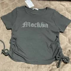 VEHEMENT. グレー ストーン付きTシャツ M