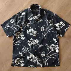 Tommy Bahama アロハシャツ/シルク100%/A122/古着/L