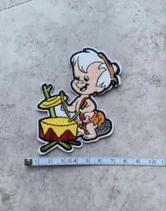 アイロンワッペン☆フリントストーン　アメキャラ　アメリカン雑貨　古着ストリート