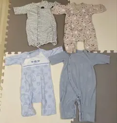冬用ロンパース6着セット50-70cm