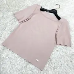 【未使用級】FOXEY 夏秋に◎半袖ニットトップス カットソー フォクシー