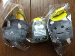 新品未使用 イエローハットハットにゃん メジャー おみくじ ペンぐるみ3点セット