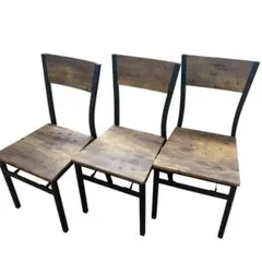 木製ダイニングチェア 3脚セット 折りたたみ ベンガル
