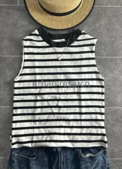 美品⭐︎アーバンリサーチ　ノースリーブ　ボーダーTシャツ