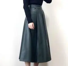 フェイクレザースカート ZARA