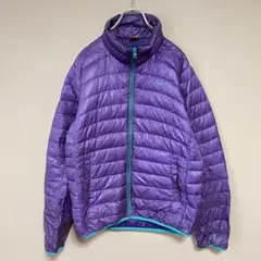 PUMA ダウンジャケット フェザー フルジップ【M】スポーティ パープル 紫