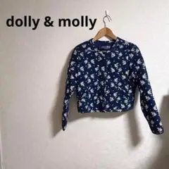 dolly&molly キルトジャケット　F アウター　コート　青　白