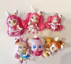 プリキュアアラモード　キーホルダー　ソフビ セット