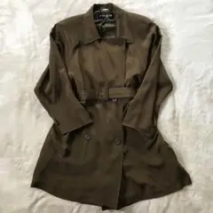 【美品】roga レナウンルック　シルク100% トレンチコート
