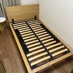 セミダブルベッドフレーム ナチュラルウッド