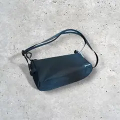 JINS×Snow Peak スノーピーク ブラックナイロンサコッシュ