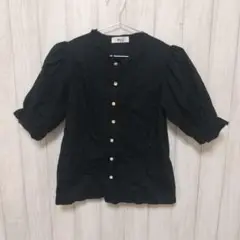 WEGO ブラック 半袖シャツ Fサイズ