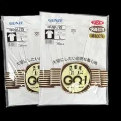 GUNZE　グンゼ　肌着　Lサイズ　半袖U首　綿100％　２枚組　白　ホワイト