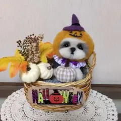 羊毛フェルト****HAPPY♥Halloween 　　　　　　　シーズーちゃん