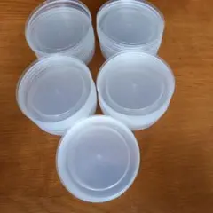 透明プラスチック製円形容器ふた 48枚