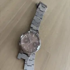 CITIZEN ピンク系ダイヤル クォーツ デイデイト XC腕時計　訳あり