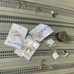 イヤリング、ピアス、リング14点セット