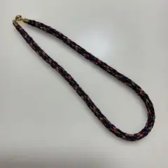 ネックレス（組紐）手組　正絹、新品未使用