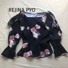 レジーナピョウREJINA PYO パフスリーブローズブラウス ボリューム袖