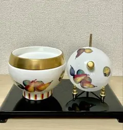 POLA × NARUMI 蓋付き陶器容器 アクセサリーケース 食器