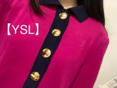 YSL ニット ロゴマーク入り