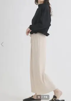 未使用 fifth フィフス イージーリブパンツ ワイドパンツ M