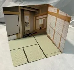 陳列用背景 撮影用背景 フィギュア ディスプレイ小物 和室 洋室 厚紙製