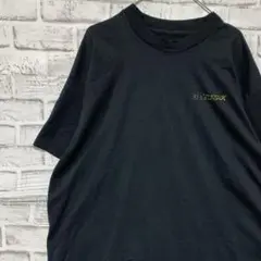 USA製90sヴィンテージTシャツ！シングルステッチ　ブラック半袖古着XL725