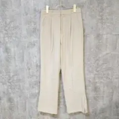 【美品】ローリーズファーム スラックス ベージュ スリット W70 Lサイズ