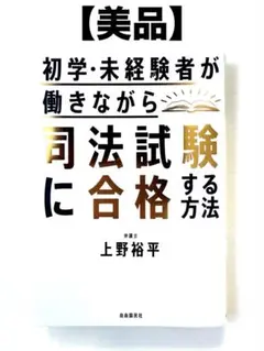 【美品】司法試験 勉強法 初学 未経験 働きながら合格 自由国民社 本 上野裕平