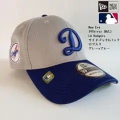 【新品】ニューエラ MLB LA ドジャース グレーxブルー キャップ（M/L）