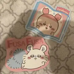 【匿名配送】ちいかわ　モモンガ　カニちゃん　古本屋　大きな大カットステッカー