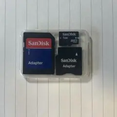 MicroSDカード・アダプタ 1GB SanDisk