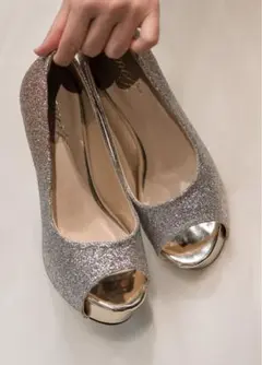 ※1/4掲載終了【美品♪】ウェディングシューズ パンプス 約11.5cmヒール