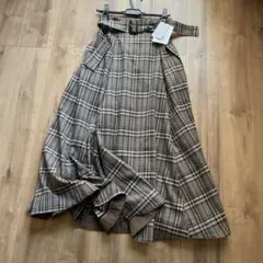 新品　マイストラーダ 定価¥2万3100円　チェックスカート　ロングスカート