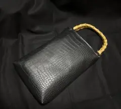 バンブー手提げ クロコダイル