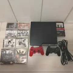 PS3本体 2000A ゲーム8本 コントローラーバッファロー外付けHDDセット