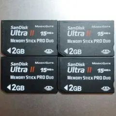 SanDisk Ultra 2GB メモリースティック PRO DUO 4個