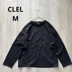 クレイル 黒 ブラック 長袖カットソー Tシャツ