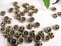 【即購入OK】30個（#1214）4mm　4ミリ　ボタン　人形　ドール