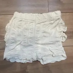 petit main フリルショートパンツ 80 アイボリー