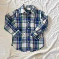 GAP 2way使用　青のシャツ110サイズ