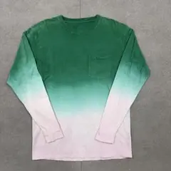 グラデーション染め GRIZZLIES ロングスリーブ Ｔシャツ Lサイズ相当