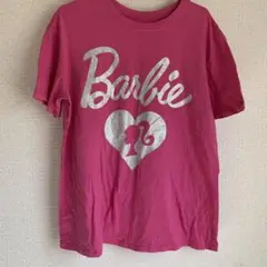 バービー ピンク Tシャツ　ラメシルバー