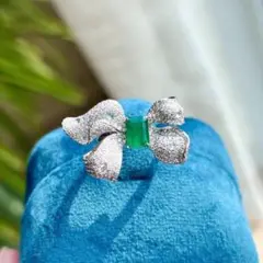 ⭐天然 エメラルド ダイヤ リング k18 1.0ct