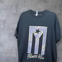 【GILDAN】プエルトリコ Tシャツ ダークグレー XL　古着　海外