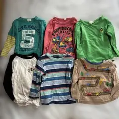 男の子　90 ロンT 秋トップス　長袖Tシャツ　カットソー　保育園　まとめ売り