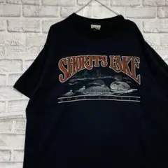 USA製90sヴィンテージTシャツ！シングルステッチ　ブラック半袖古着XL716