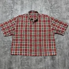 OLD 短丈　ショート丈　チェックシャツ　cityboy 古着　ボックス