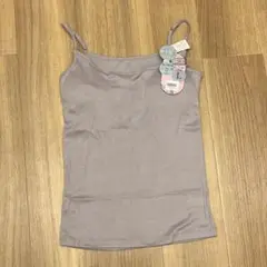 新品　fran de lingerie カップ付きキャミソール　パープル　L